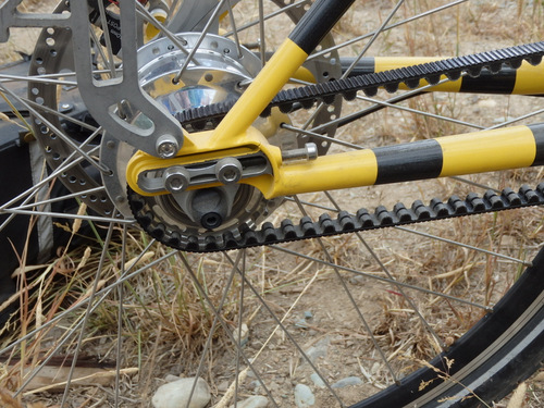 New Rohloff 14 Speed rear hub with a Gate's Belt Drive.